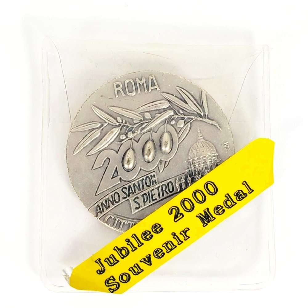 Vatican Jubilee 2000 Souvenir Medal Italy Vintage Collector Coin